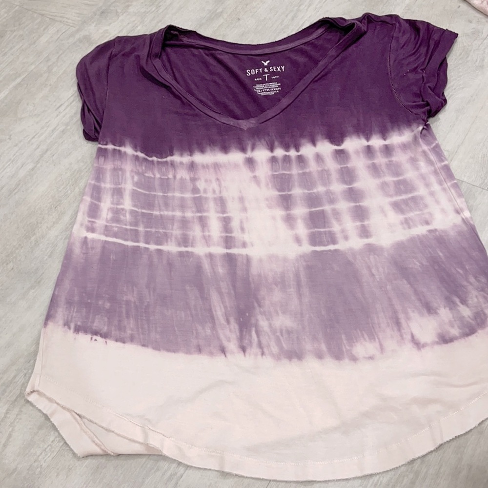 ombré v neck